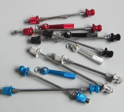Anti Theft Bicycle Skewers Road MTB Bike Wheel Locking Security QR hub Skewer - Image 1 of 4
