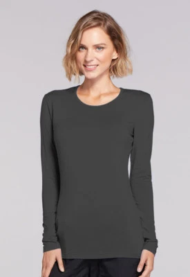 Cherokee Workwear Originals Long Sleeve Underscrub Knit Tee | 4881 - Image 1 of 3