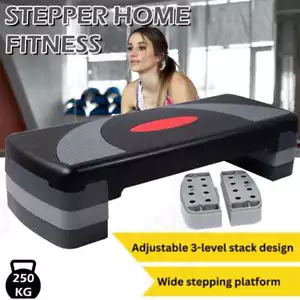 3 Level Aerobic Step Platform-Aerobic Stepper, Exercise Step,Stepper Platform AU - Picture 1 of 12