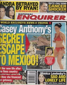 National Enquirer Tabloid Magazine Sandra Bullock Ryan Reynolds Monica Lewinsky - Picture 1 of 12