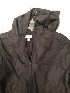 CHEROKEE Boy Girl Full Zip Hooded School Jacket Windbreaker XL (16) NAVY BLUE - Picture 1 of 2