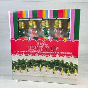 Vintage Inspired Light It Up 10ct Bulbs w/ Trees String Lights 5.5ft Indoor NEW - Picture 1 of 8