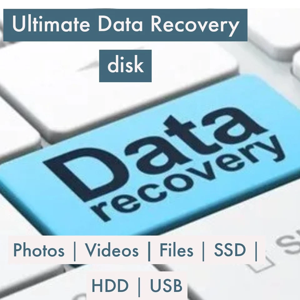 Any Data Recovery Restore Undelete HDD SSD USB SD Professional Software PC DVD + - Image 1 of 1