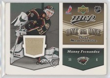 2006-07 Upper Deck MVP One on Dual Jerseys Manny Fernandez Dwayne Roloson #OJ-FR