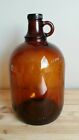 Vintage Klenzade 1 gallon Glass Water Jug / bottle Brown Wisconsin in Good Cond