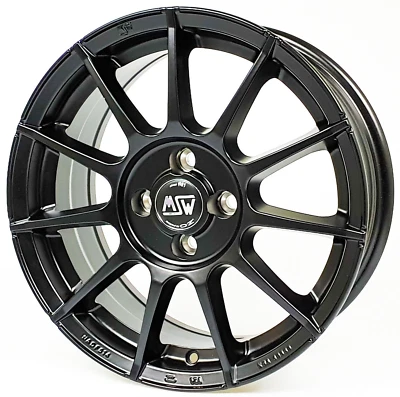 MSW smart 453 fortwo Alufelgen schwarz Sommerreifen Continental RDKS 16 Zoll - Bild 1 von 4