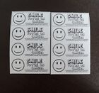 8pcs x Mini Warning Label Smile You're on Camera Recording Printed Decal Sticker