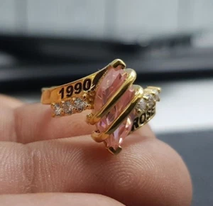 2025 Graduation Class Ring For Daughter Custom Marquise Stone Personalized Gift - Picture 1 of 11