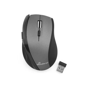 MediaRange optische 5-Tasten Funk-Maus, schwarz/grau 5 Tasten Standard - Bild 1 von 8