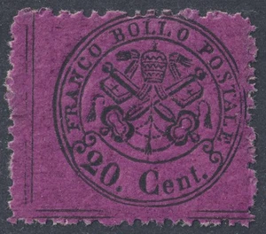 STATO PONTIFICIO 1868 Terza emissione (20c solferino) MNH** - Picture 1 of 1