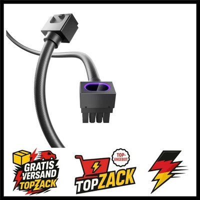 8 Pin PSU Kabelverlängerung, PC 8 Pin Sleeved Cable für GPU[18AWG] Netzteil C... - Bild 1 von 2