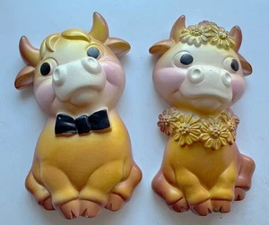 Vintage Borden's Elsie & Elmer Kreidegeschirr Behang - 7" hoch - Bild 1 von 2