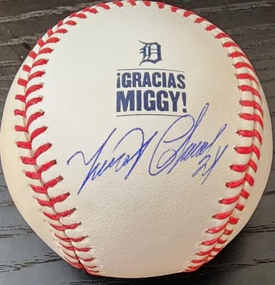 Miguel Cabrera Autographed Gracias Miggy Baseball with JSA Witnessed COA - Image 1 of 3