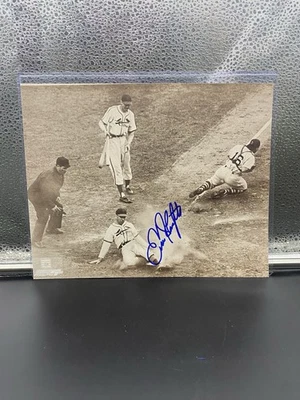 Foto autografiada de 8x10 de Enos Slaughter Cardinals con certificado de autenticidad Foto 1 de 3