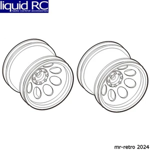 Kyosho RFH001BK Black Wheels (2) 2.2 Truck - Picture 1 of 1