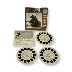 Vintage 1958 Zorro View-Master 3 Reel Set B469 Complete with Booklet VGUC - Picture 1 of 7