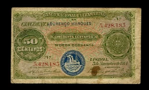 PORTUGUESE MOZAMBIQUE 50 CENTAVOS 5/11/ 1914 LOURENÇO MARQUES P58 #N475# - Picture 1 of 2