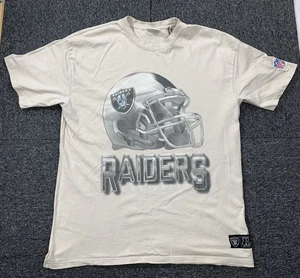 Raiders Helmet NFL T-Shirt Mens XL crew Beige Taupe - Bild 1 von 9