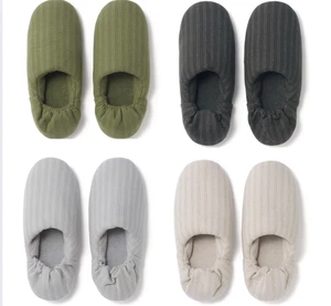 MUJI Baumwoll Flanell Hausschuhe mit Absätzen, die eng anliegen M L XL aus Japan - Bild 1 von 23