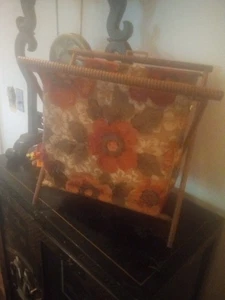 Vintage Folding Yarn Basket - Picture 1 of 5