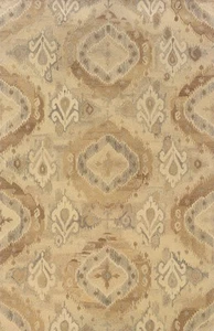 3x8 Sphinx Medallion Casual Ivory 68003 Ikat Wool Area Rug - Approx 2' 6" x 8' - Picture 1 of 1