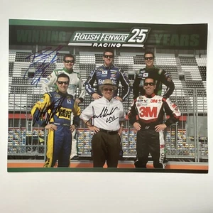 Jack Roush Fenway 25th Anniv Autographed Photo Ricky Stenhouse Jr Matt Kenseth - Picture 1 of 5