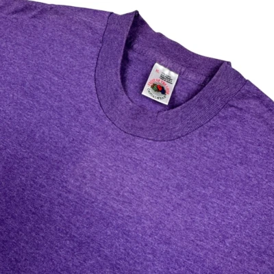 VTG Fruit of the Loom Single Stitch Men's T-Shirt Purple• USA • XLarge - Image 1 of 4