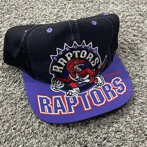 Vintage 90s 1994 Toronto Raptors Embroidered NBA Big Logo The Game Snapback Hat - Picture 1 of 7