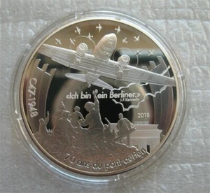France 10 Euro 2018 Silver Proof Coin Aviation and History Series Dakota C-47 - Picture 1 of 2