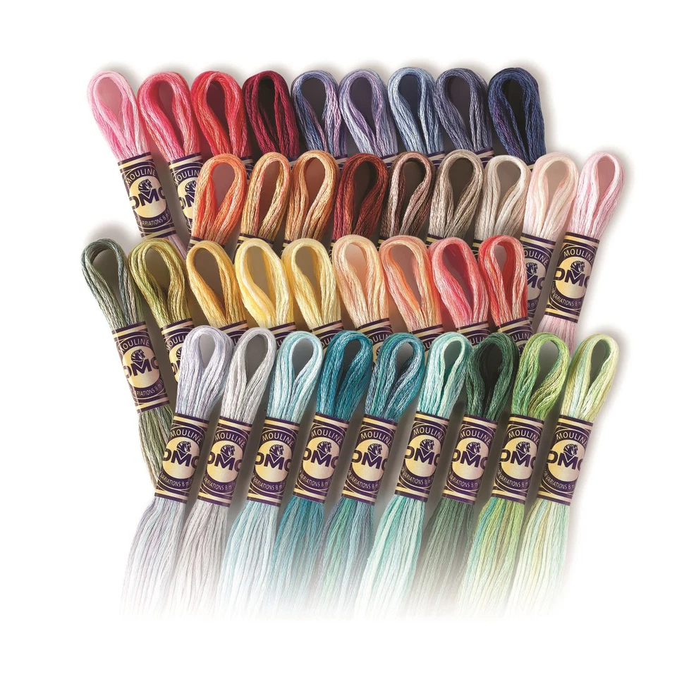 DMC Color Variations 100% Cotton Cross Stitch Threads Skeins 4010 to 4240 8m - Image 1 of 1