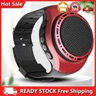 Wrist Watch Speaker FM Radio USB Rechargeable Bluetooth-compatible (Red)