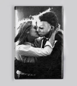 HALLOWEEN / MICHAEL MYERS & LAURIE KISS - 2"x3" POSTER MAGNET (horror movie 1978 - Picture 1 of 2