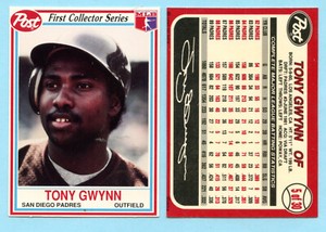 1990 Post Cereal First Collector Series - tony Gwynn - #5 -  Padres Box 736