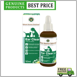 Natural Animal Solutions Ear Cleaner for Dogs Cats Ear Clear 50 mL - Picture 1 of 2