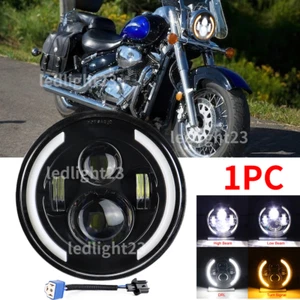 7'' LED Headlight Fit Suzuki Intruder Volusia VS VL 700 800 1400 1500 Boulevard - Picture 1 of 15