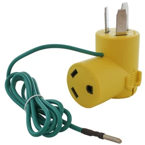 50A NEMA 10-50P to 30A 125V NEMA TT-30R RV Plug Adapter by AC WORKS® - Bild 1 von 9