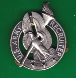 ARMY RECRUITER BADGE 3 Star - Picture 1 of 1