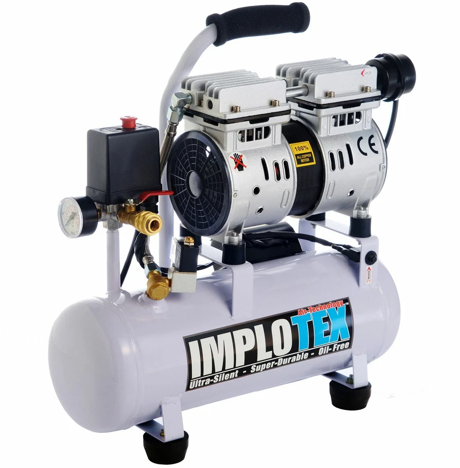 480W Silent Whisper Compressor Air 48dB Quiet Oil Free Maintenance Free IMPLOTEX - Image 1 of 4