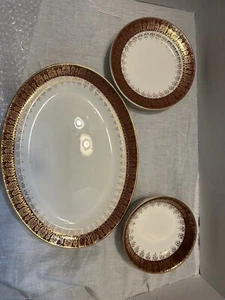 Antico Chippendale di Stetson China con disegno in oro 22kt - Foto 1 di 8