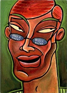 1996 Max Racks  ART~CARICATURE OF MAN  4X6 Postcard By Illustrator DON CARNEY - Picture 1 of 2