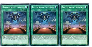 Yugioh - 3X Beetrooper Landing - Common - 1st Edition - BODE-EN090 - Near Mint - Picture 1 of 1