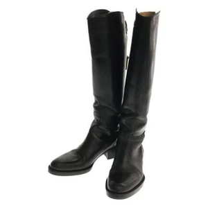 SARTORE Sartre Single Belt Long Boots with Storage Bag 35 Black Used KLDR-0 - Picture 1 of 7