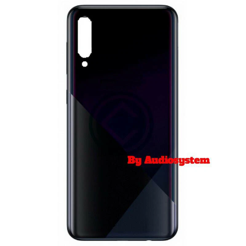 COVER BACK POSTERIORE PER SAMSUNG GALAXY A30S SM-A307 +BIADESIVO NERO VETRO - Immagine 1 di 1