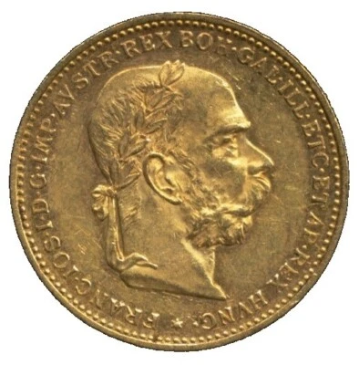 20 Korona / 20 Kronen Österreich-Ungarn Goldmünze Franz Joseph I 1892, D0550 - Bild 1 von 2