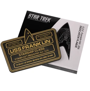 Placa de dedicación Eaglemoss Star Trek USS Franklin NX-326 - en stock - Imagen 1 de 2