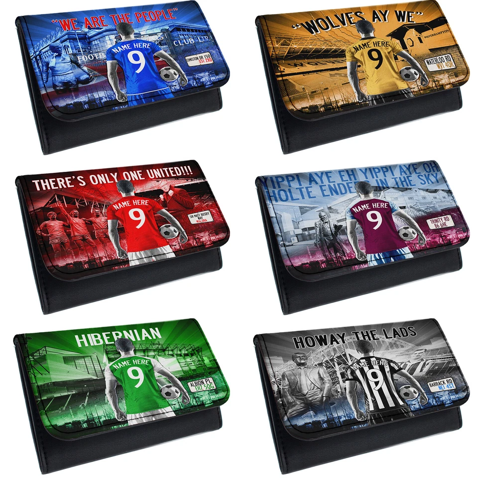 Personalised Football Tobacco Pouch Baccy Wallet Mens Christmas Birthday Gift AF