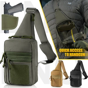 US Shoulder Holster Bag for Concealed Carry of Handguns Range Gun Bag Chest Pack - Picture 1 of 13