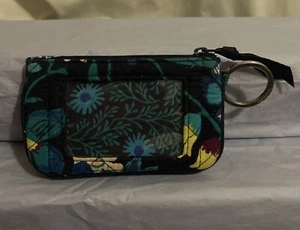 Small Quilted Wallet Unbranded Blue/floral - Picture 1 of 4