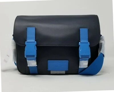 Bolso Bandolera Coach Para Hombre Cuero Azul Marino Medianoche C5300 Foto 1 de 4