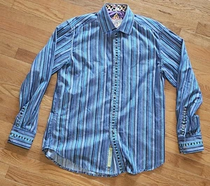 Robert Graham Shirt Men’s Medium Button Up Cotton - Picture 1 of 4